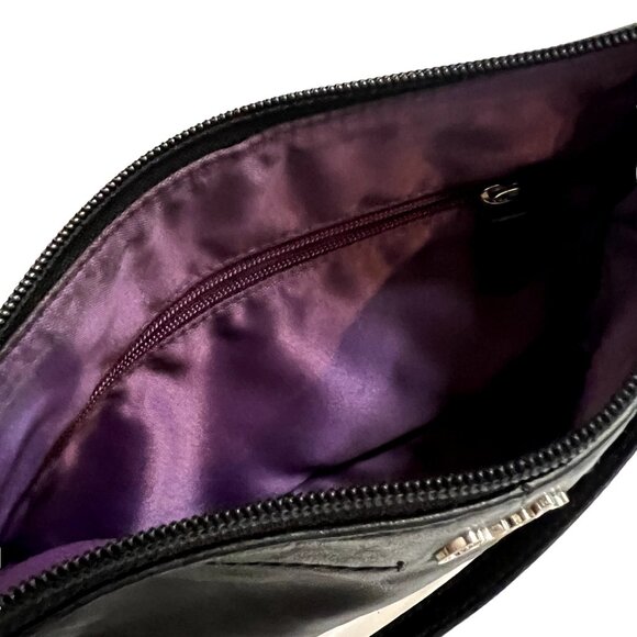 Coach Crossbody Black Leather Bag Purse - Picture 6 of 8